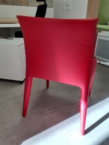 chaise-designer-mario-bellini-cuir-rouge-occasion