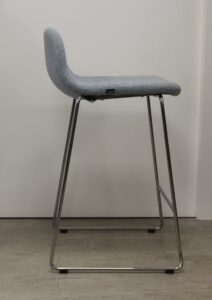 Chaise-haute-Materia-tissu-gris