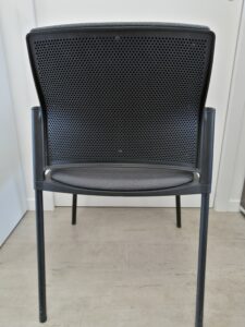 Chaise 4 pieds_EUROSIT2-Tissu gris-Occasion 1ère catégorie