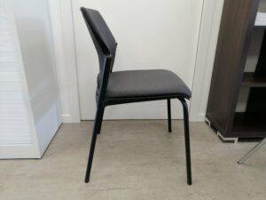 Chaise 4 pieds_EUROSIT3-Tissu gris-Occasion 1ère catégorie