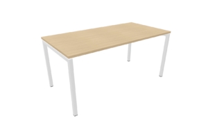 Bureau droit NOVA U - CHÊNE BLANCHI/ BLANC