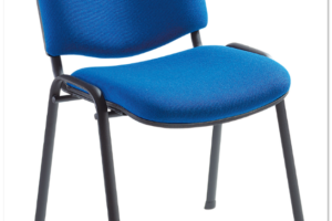 Chaise tissu bleu