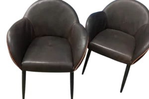 Chaise-LABEL-Cuir-chocolat-occasion