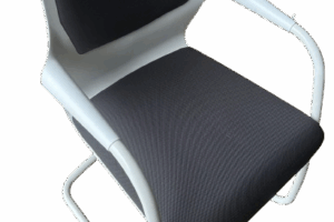 Chaise-luge-Alright-Sedus-blanche-noire-occasion