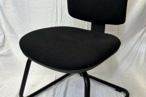 CHAISE LUGE TISSU NOIR