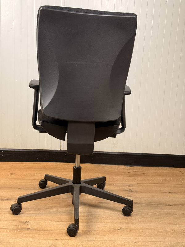 Fauteuil de travail tissu noir – Image 3