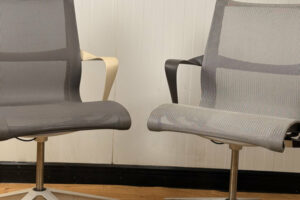 Fauteuil de travail gris/ beige